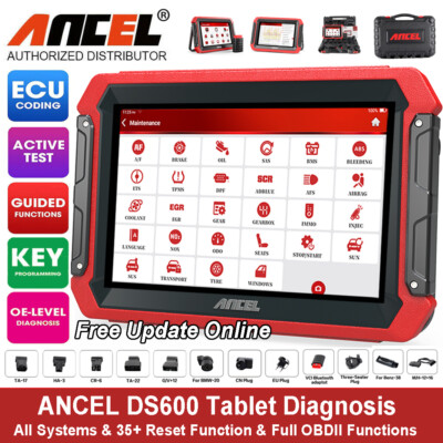ANCEL Bi-directional Diagnostic Tool OBD2 All System Scanner KEY ECU Coding TPMS