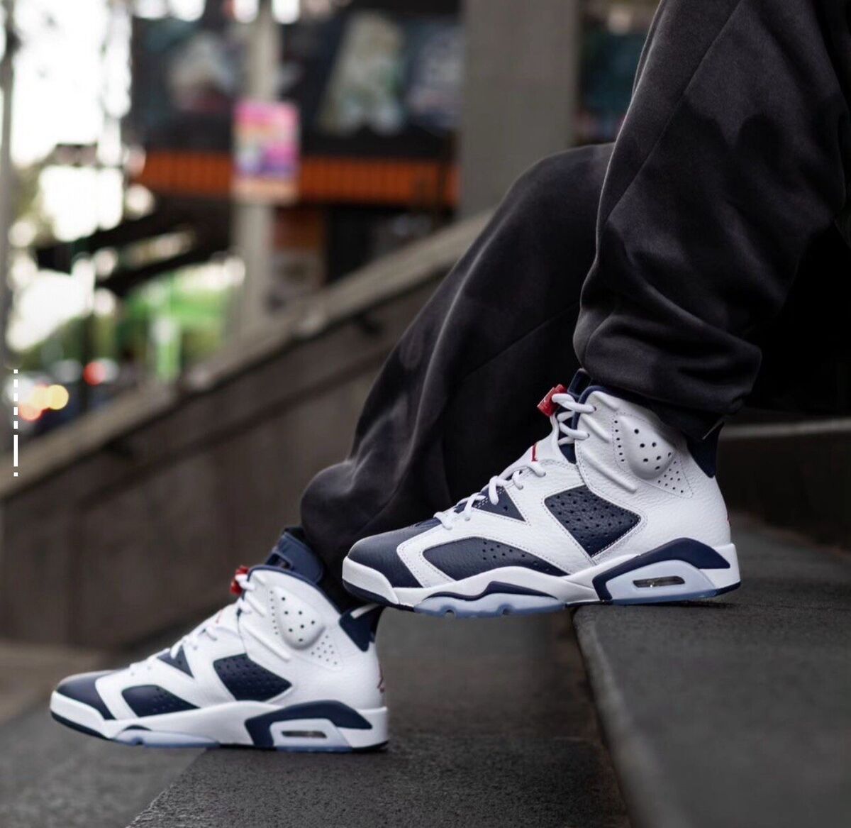 Nike Air Jordan 6 Retro Olympic Midnight Navy White CT8529 Nike Air Jordan 6 Retro Olympic Midnight Navy White CT8529