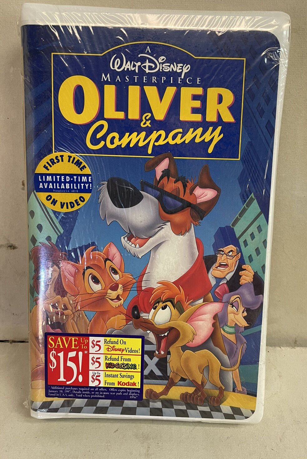 Oliver and Company (Disney Animated Movie VHS, 1996) New & Sealed | eBay