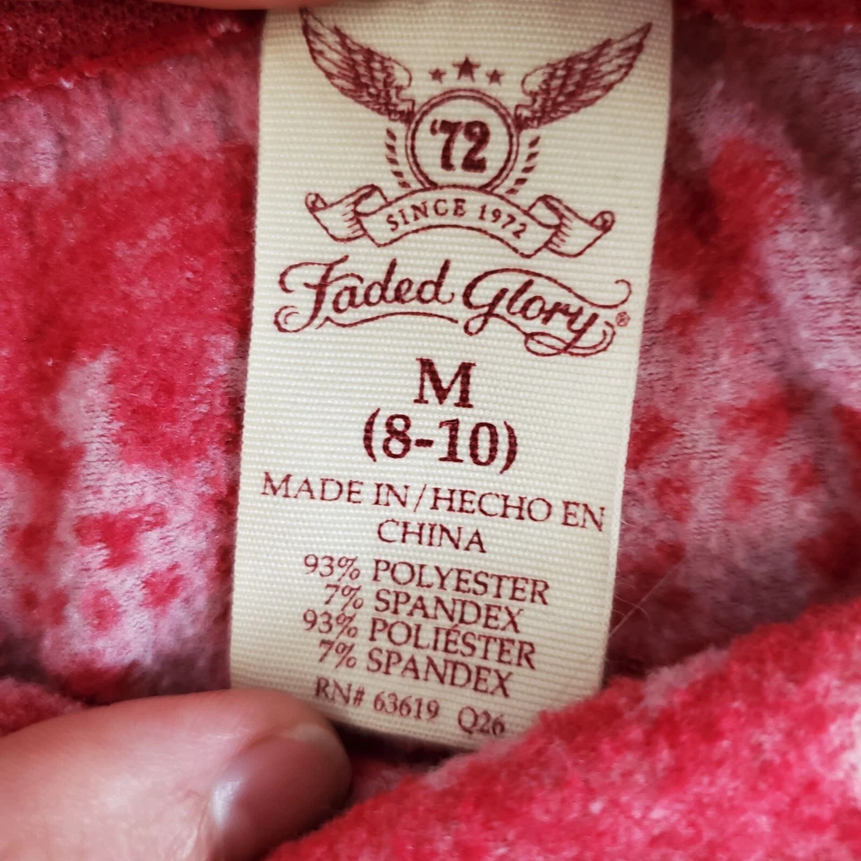 Leggings de punto polar Faded Glory Navidad medianos Fair Isle capa base de vacaciones Foto 3 de 4