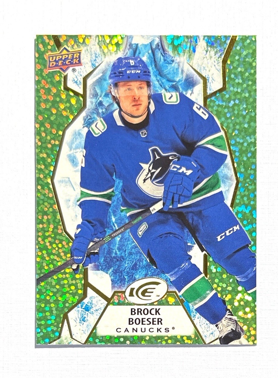 Brock Boeser ~ 2021-22 Upper Deck Ice ~ Green #12