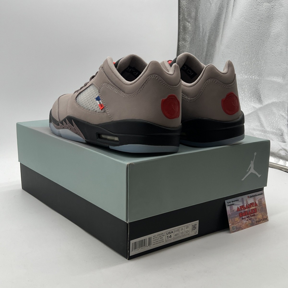 Size 14 - Paris Saint-Germain x Air Jordan 5 Retro Low Paname for