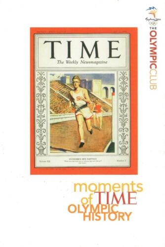 SYDNEY 2000 OLYMPIC CLUB TIME MAGAZINE COVER BEN EASTMAN POSTCARD - NEW - Afbeelding 1 van 2