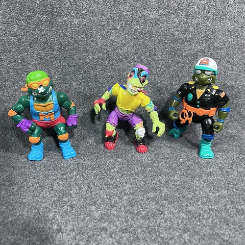 Teenage Mutant Ninja Turtles Make My Day Leo Police Cop Vintage TMNT Lot of 3
