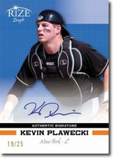 KEVIN PLAWECKI 2012 Rize Rookie Autograph Emerald BLUE Auto RC #/25