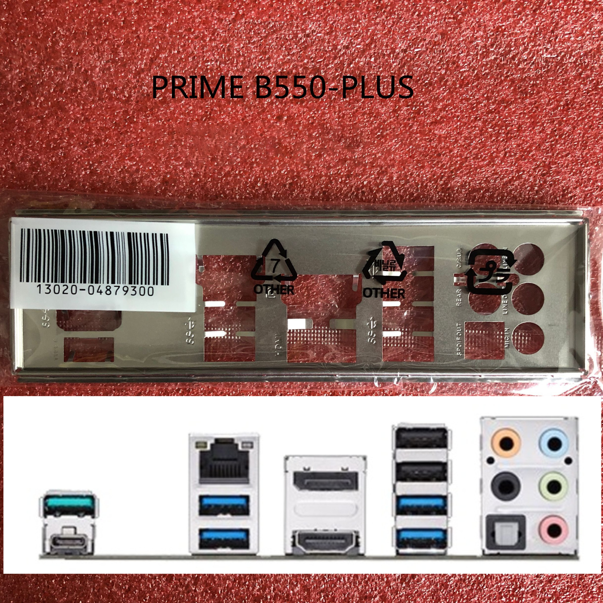 I/O Shield For ASUS PRIME B550-PLUS Motherboard Backplate IO | eBay