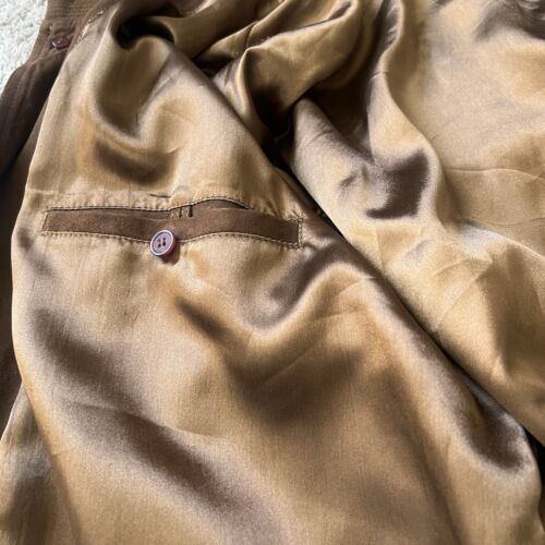 Vintage Leather Suede Buttoned Jacket Gerard Made in Italy READ! - Picture 11 of 11