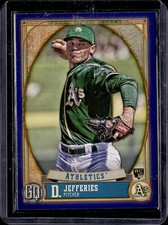 2021 Topps Gypsy Queen Indigo Parallel #242 Daulton Jefferies RC 238/250