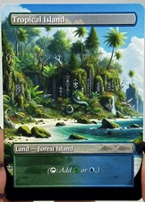 Tropical Island Proxy Card with Custom designed art