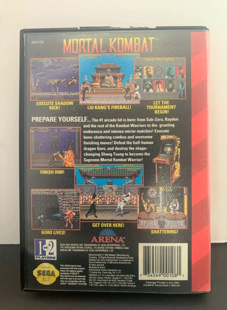 Anyone remember this? MK 1 on Genesis w/booklet. : r/MortalKombat