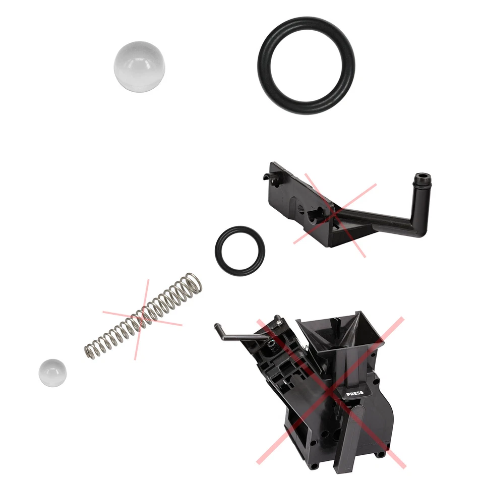 Dichtungssatz für Saeco Cafe Nova Prima Brühgruppe Cremaventil Crema Kugel - Bild 2 von 3