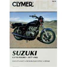 Clymer Suzuki Motorcycle 1977-1982 GS750 Four Cylinder Shop Repair Manual - M370