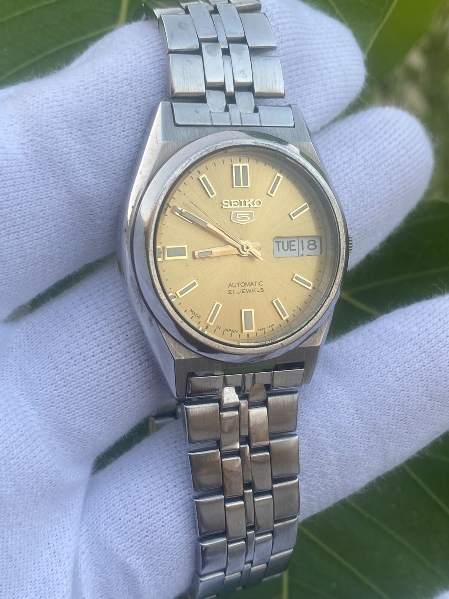 Vintage Seiko 5 Automatic 7S26-0070 Day Date Men's Watch | eBay