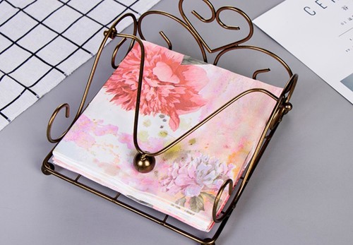 4 servilletas de papel para decoupage/tea fiestas - acuarela peonía y flor azul - Imagen 4 de 5