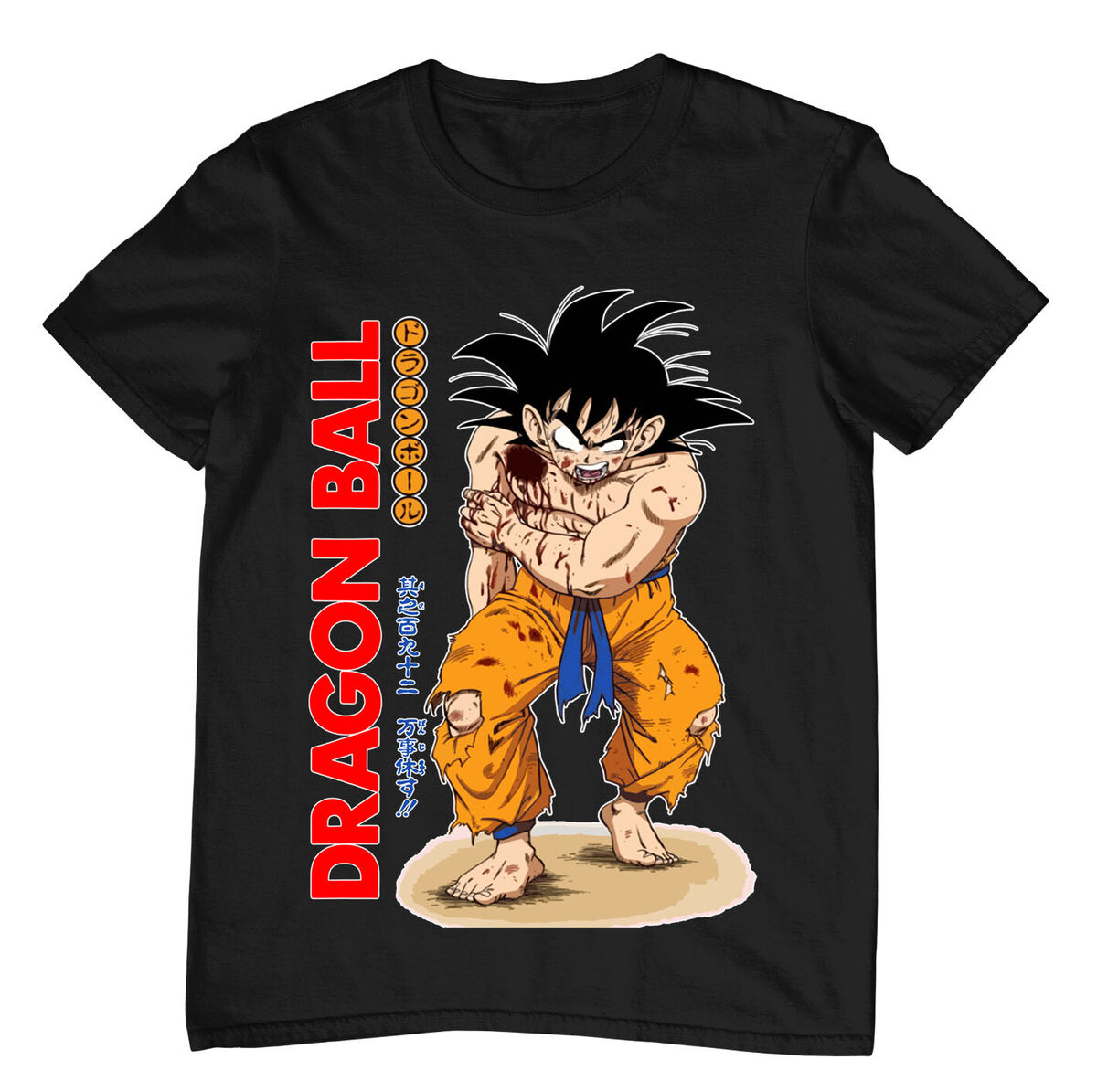 Dragon Ball Z Anime Cartoon Character Group Men's White Graphic Tee-S