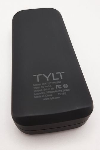 TYLT Portable Power Bank 5200mAh 19.24Wh Model WA-15TPP5200 Android and iPhone - Picture 2 of 6