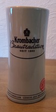 Krombacher Bierglas 1x Humpen Bier-Seidel Krug 0,3 l Keramik neuwertig