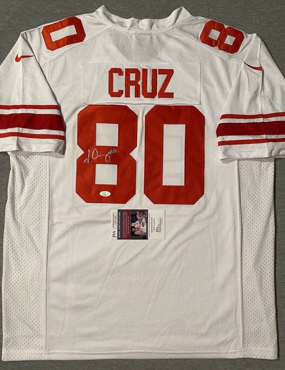 NEW YORK GIANTS- VICTOR CRUZ AUTOGRAPH NIKE #80 NFL PLAYERS JERSEY