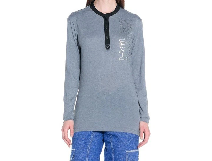 Zumba Wear Rhythm Maker Long Sleeves Workout Shirt Mens XS Gray NWT (DD) - Image 4 of 4