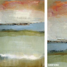 24W"x36H" FLOATING WORLD by CAROLINE GOLD - SERENE SOFT LAYERS CHOICES of CANVAS