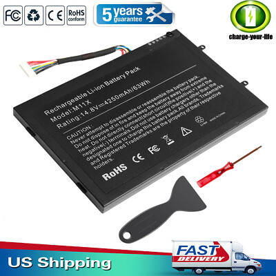M11x Battery For Dell Alienware M11xR2 M11xR3 M14x M14xR2 P18G P06T 312-0984 NEW