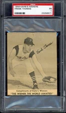 1958 Kahn's Wieners Baseball Frank Thomas PSA 1