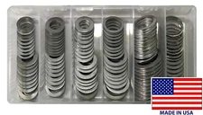 120 Piece Aluminum Oil Drain Plug Gasket Assortment Washer Kit - 12 Sizes - USA
