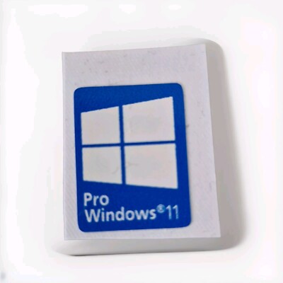 1x Windows 11 Pro Aufkleber Blau Sticker LOGO Blue Vinyl