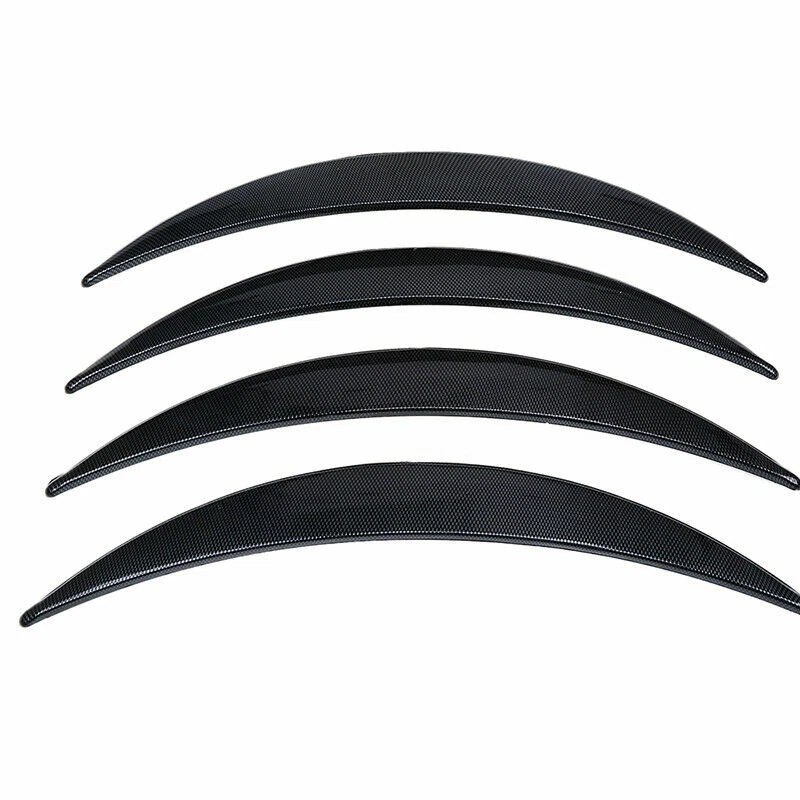 Kit universal de cejas de neumático con llamaradas de guardabarros flexible para automóvil con aspecto de fibra de carbono Foto 3 de 4