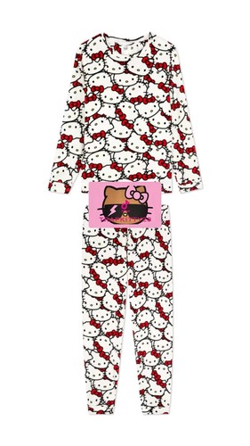 🎀Hello Kitty Sanrio Kawaii Velour 2 Piece Pyjamas Size S Primark Brand New🎀 - Picture 3 of 4