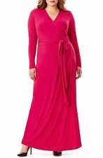 Mynt 1792 Jersey Wrap Maxi Dress (size 14)