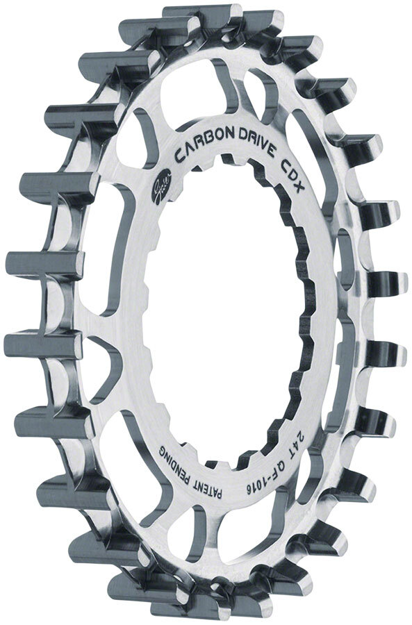Передняя звездочка Gates Carbon Drive CDX CenterTrack - 24t, для Bosch GEN 2, Silve
