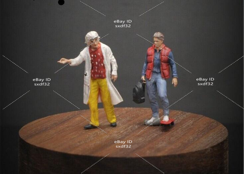 1/87 Scene Props Back to the Future Miniatures Figures Model For Cars Vehicles - Picture 6 of 6