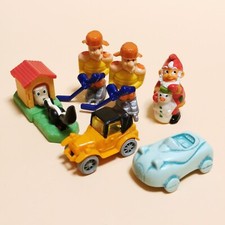 Kinder Surprise Toy Lot of 6 ASSORTED MINIATURE 1.5" Mini Figure Miniature Toy