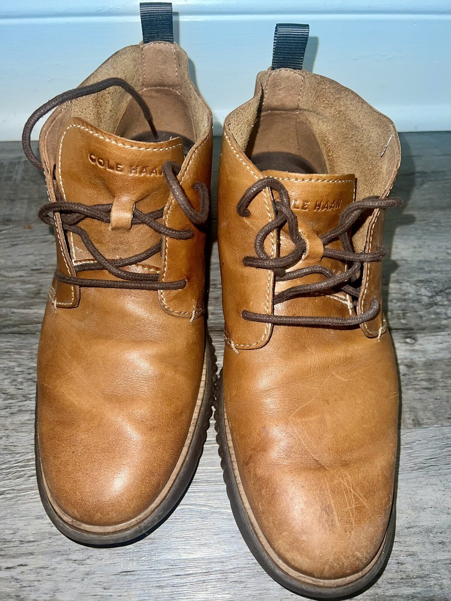 Cole Haan Zerograund Brown Leather Chukka Boots Men main image 2