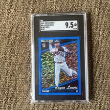 2022 TOPPS UPDATE ROYCE LEWIS BLACK GOLD BLUE #BG-6 SGC 9.5 MINT +