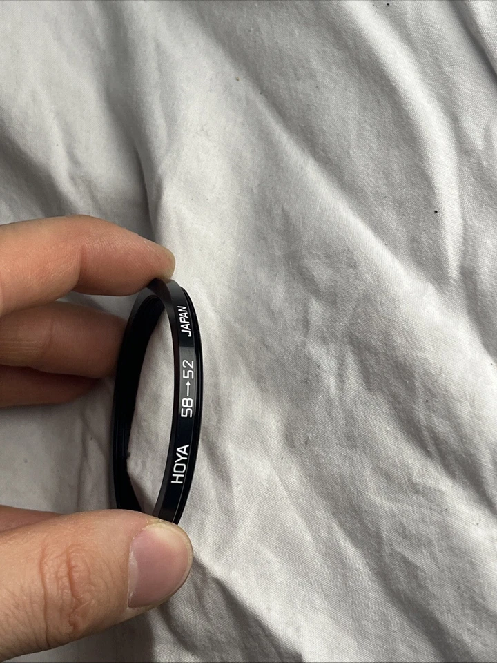 Hoya Stepping Ring 58mm To 52mm, Step Down Ring For Camera Lenses - Image 2 of 3