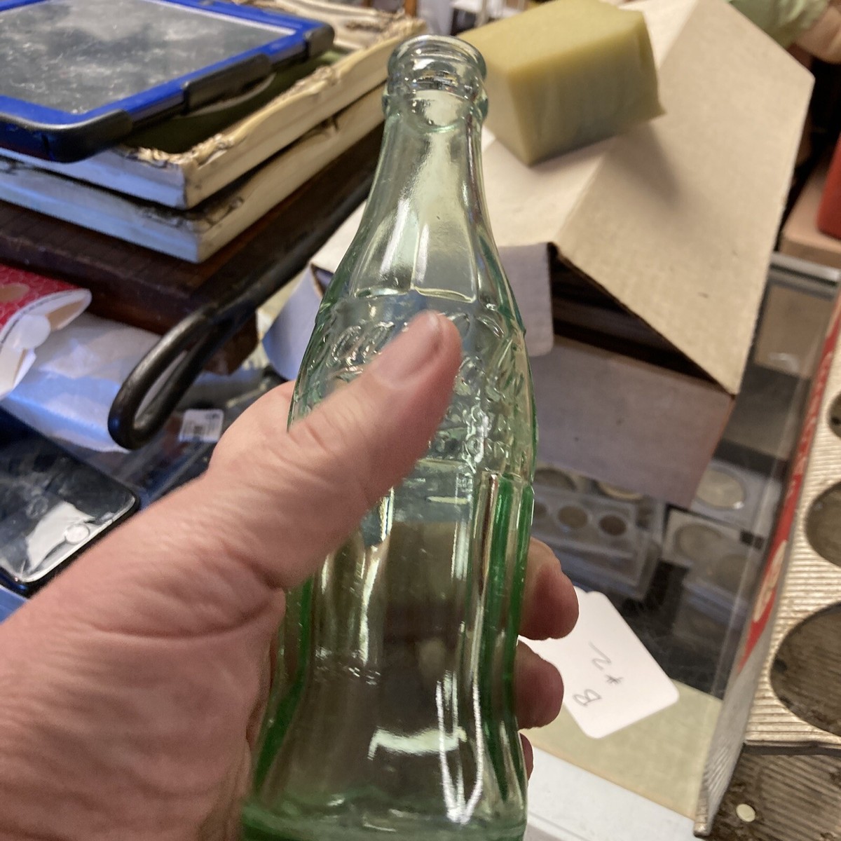 1952 Coca Cola Coke Soda Bottle 6 Oz Green Glass Asheville
