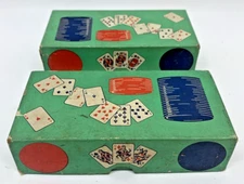 VTG Two Boxes Anchor Poker Chips Assorted The US Playing Card Co