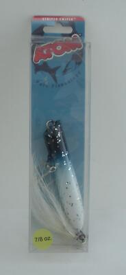 Atom 60PBBS Talking Striper Swiper 25.9ml 7 '' Blau Kopf Silber Glit / WH