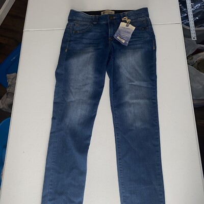 NWT Democracy Ankle Skimmer Ab Solution Jeans Sz 6 Medium Blue Wash Core Slim