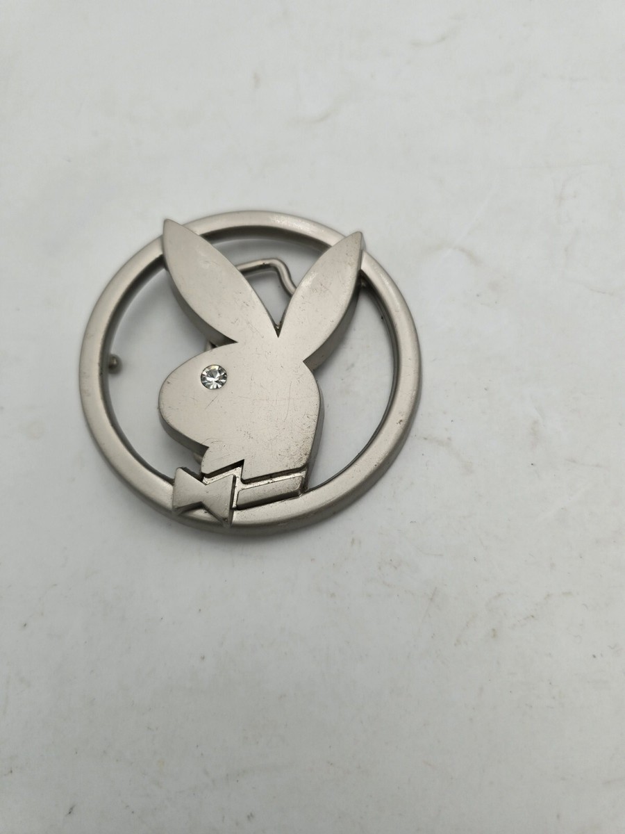 Vintage Playboy Bunny Gold Pewter Belt Buckle With  display picture 3