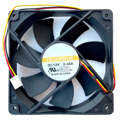 For YS.TECH FD121225HB 12V 0.46A 120*120*25mm 3pin 2600RPM 106.1CFM Cooling Fan