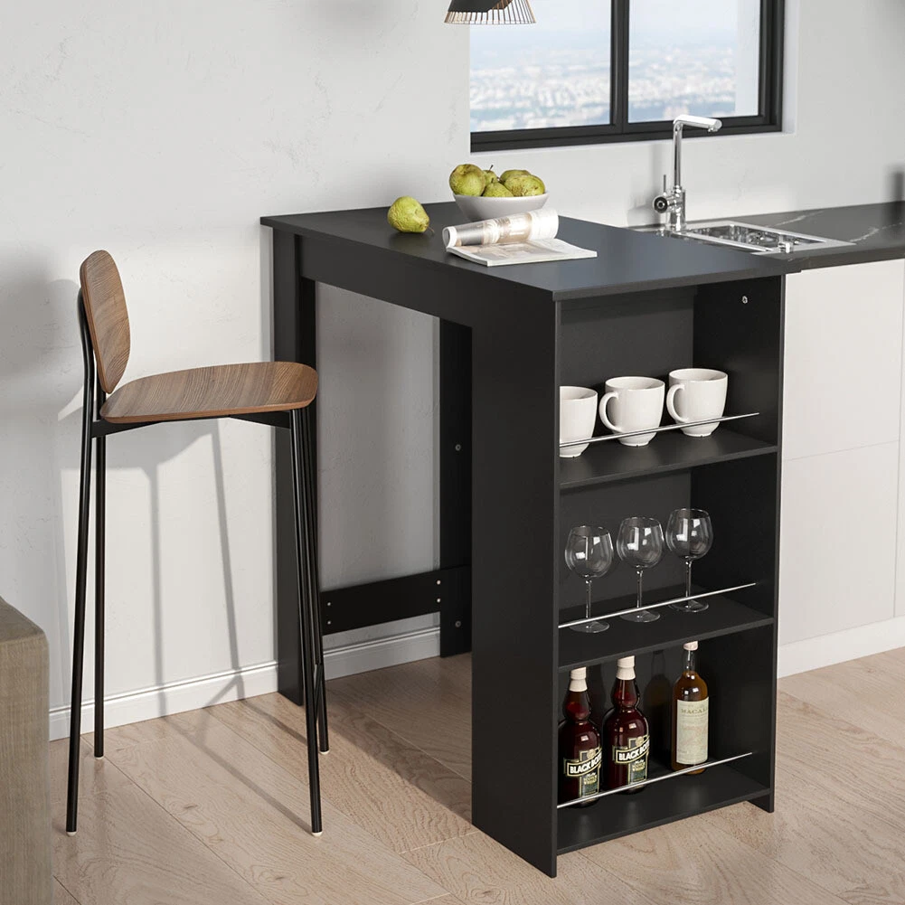 Bistro table sale with wine rack