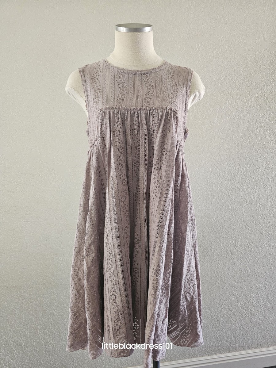 Free People Blush Colored Lace Sleeveless Shift Dress Size Small Free People Blush Colored Lace Sleeveless Shift Dress Size Small