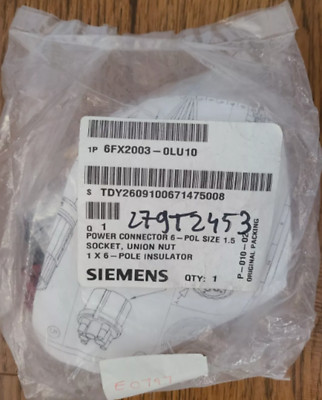 NEW SIEMENS 6FX2003-0LU10 Connector Threaded Joint