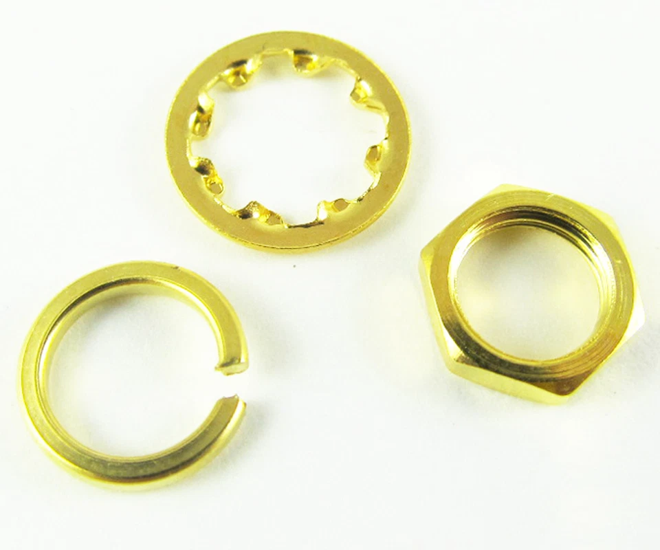 50 sets Screw nut Three-piece a set for Standard SMA 1/4 - 36UNS-2B Gold Plated - Image 2 of 2