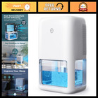 60 OZ Quiet Dehumidifier for Home, Portable Small with Timer & 7 Colors Light