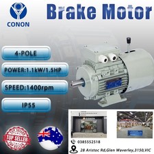 Brake motor 1.1kw/1.5hp electric motor Three-phase 415v