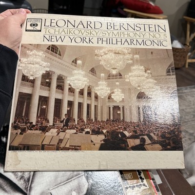 BERNSTEIN / Tchaikovsky - Symphony No. 5 LP in SHRINK  1962 Columbia MS6312 * EX